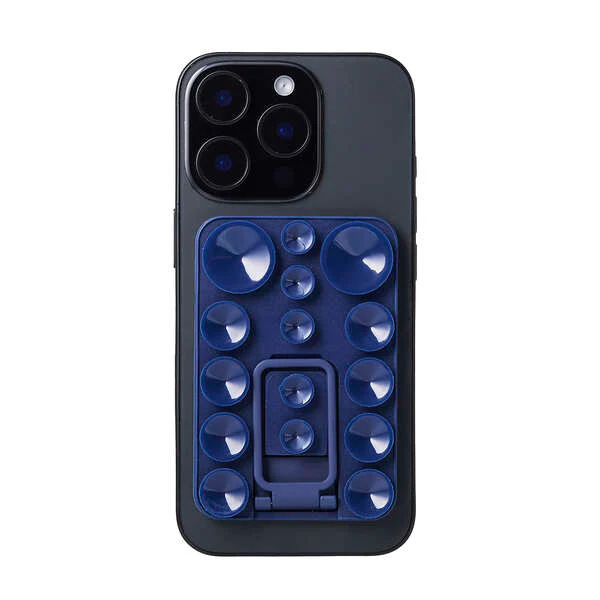 Elecom P-TKPTMAGS01NV Takopita Stand Suction Cup Silicone Pad Magnetic Adhesion Square (Navy) - Image 5