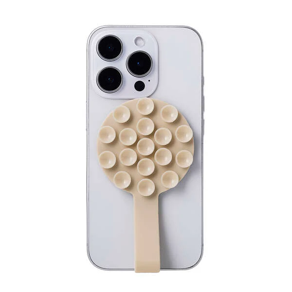 Elecom P-TKPTMAGB01BG Takopita Suction Cup Silicone Pad Magnetic Suction Band Function Circle (Beige) - Image 6