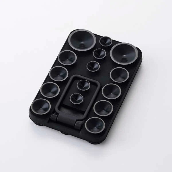 Elecom P-TKPTSUCS01BK Takopita Stand Suction Cup Silicone Pad Double Sided Suction Cup Type (Black) - Image 3