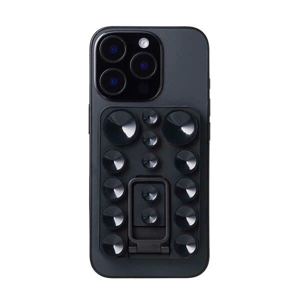 Elecom P-TKPTSUCS01BK Takopita Stand Suction Cup Silicone Pad Double Sided Suction Cup Type (Black) - Image 5