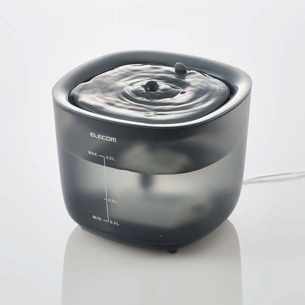 Elecom PET-WD02BK-G Auto Pet Water Fountain (Black) - Image 6
