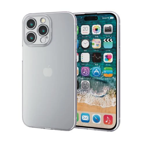 Elecom PM-A23DUCTKCR iPhone 15 Pro Max Soft Case Clear