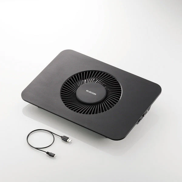 Elecom SX-CL21LBK Large Fan Stand 15.4-17" Cooling Pad (Black)