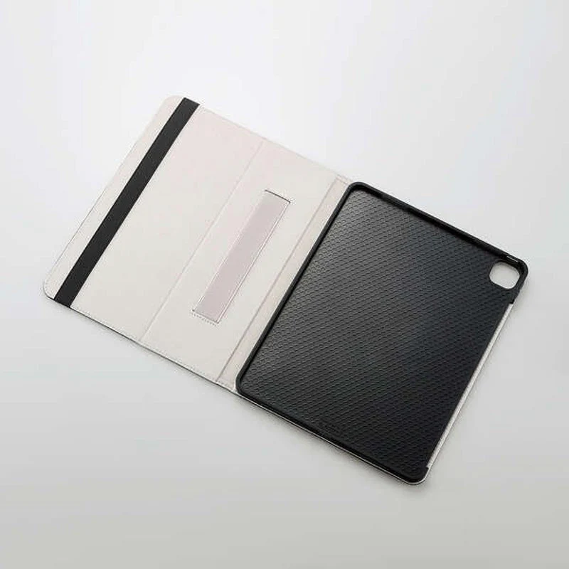 Elecom TB-A24PLPLF2BK iPad Pro 13 (2024) Soft Leather 2 Angles Stand (Bk) - Image 2