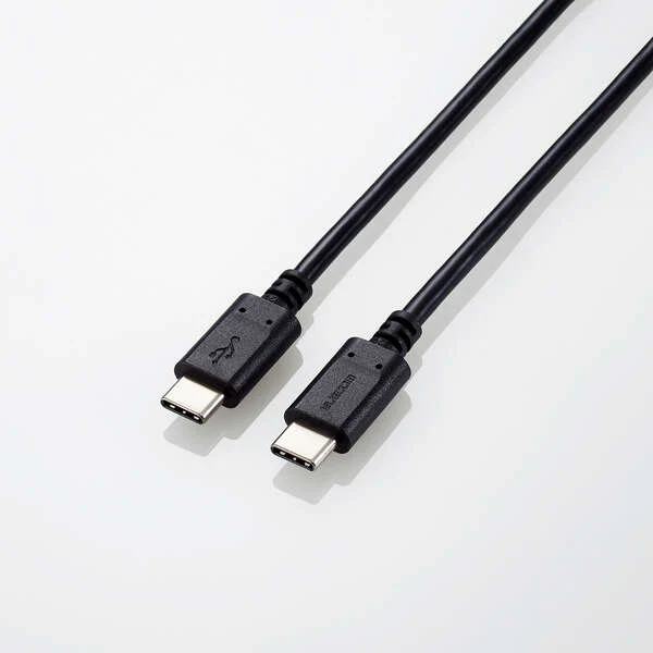 Elecom U2C-CC5PC20NBK PD100W Type C-C Cable 2M Black - Image 4