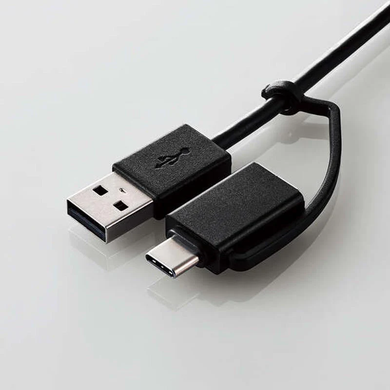 Elecom U2H-CA4003BBK USB C/A 4Ports 2.0 Hub (Black) - Image 7