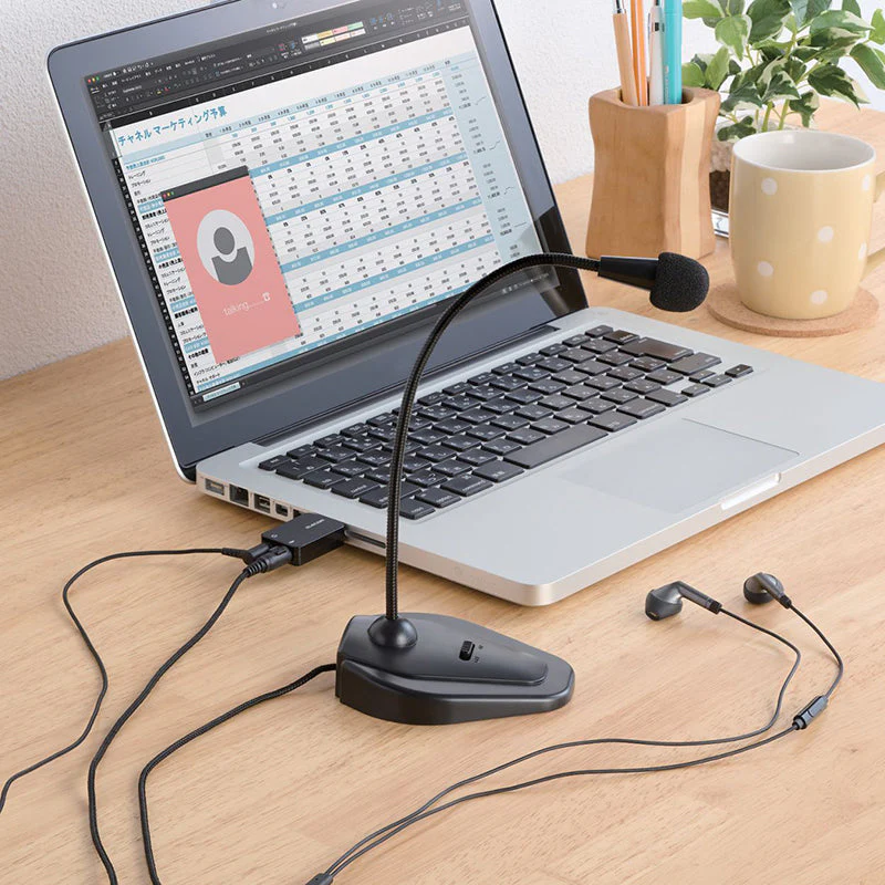 Elecom USB-AADC01BK USB Audio Converson Adapter (Black) - Image 2