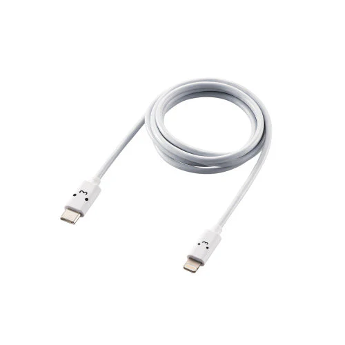 Elecom USB-C to Lightning Cable 1M White - Image 2
