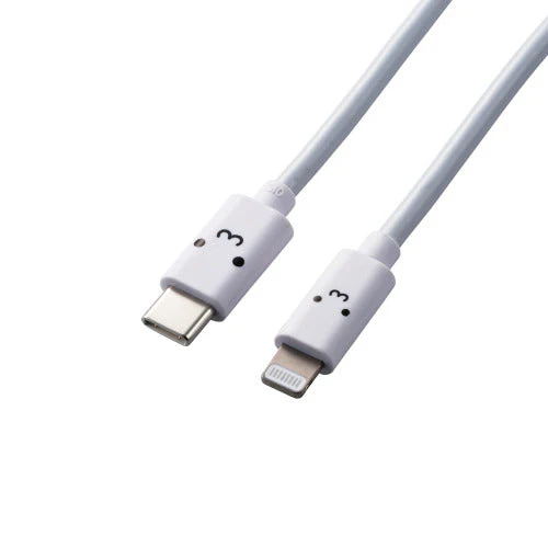 Elecom USB-C to Lightning Cable 2M White