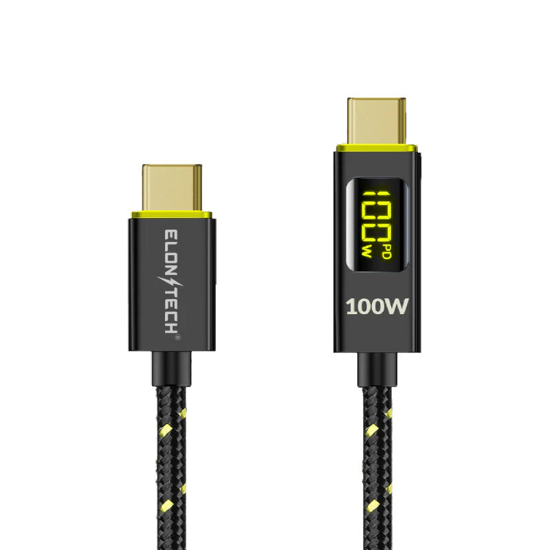 Elonxtech 100W LED Display USB C-C Cable (1M) - Image 2