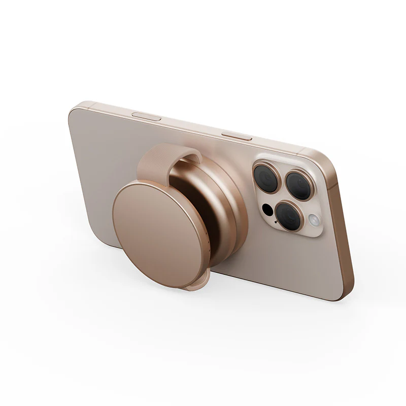 Energea AluMag Trio 3-in-1 Foldable Qi2 Aluminium Wireless Charger (Gold) - Image 2