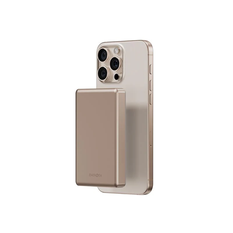 Energea Alupac 10000mAh Magnetic Wireless Power Bank (Gold) - Image 2