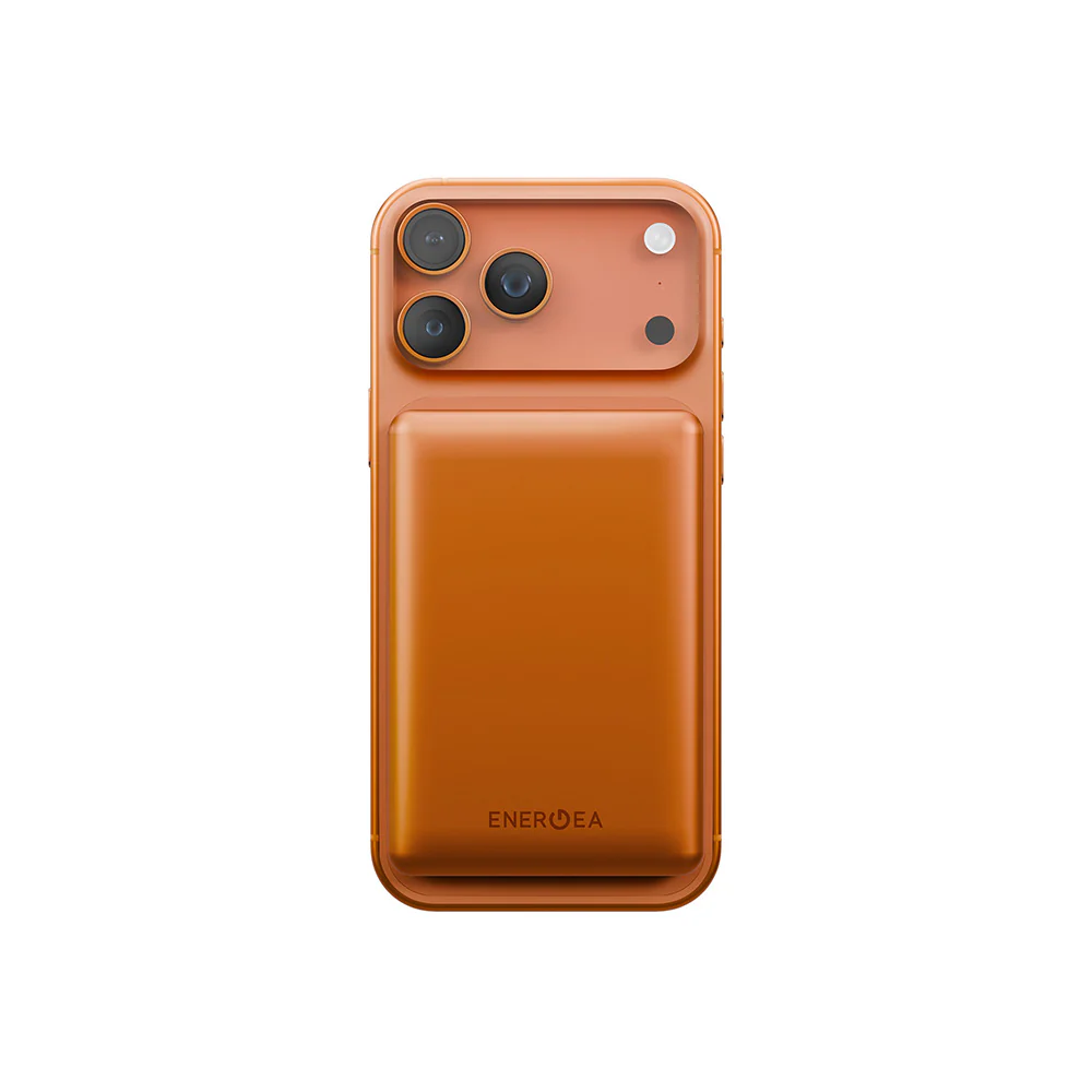 Energea Alupac 10K Ultra-Light Aluminium Magsafe Power Bank (Orange) - Image 4