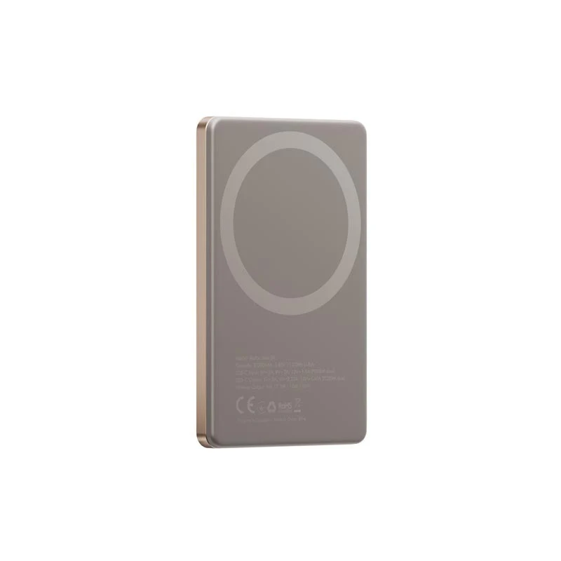Energea Alupac Mini 5000mAh Magnetic Wireless Power Bank (Gold)