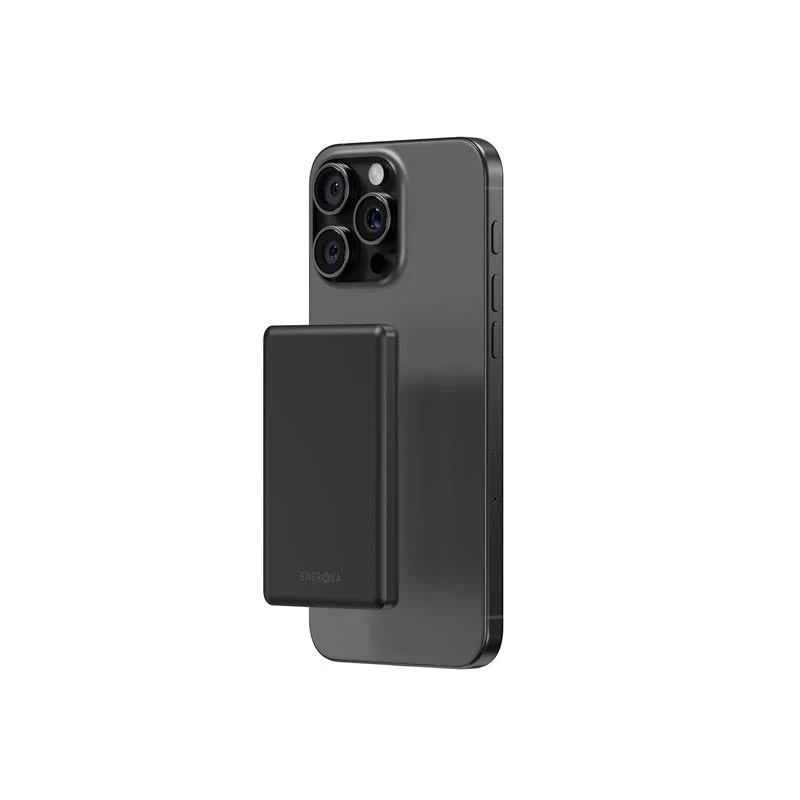 Energea Alupac Mini 5000mAh Magnetic Wireless Power Bank (Gunmetal) - Image 5