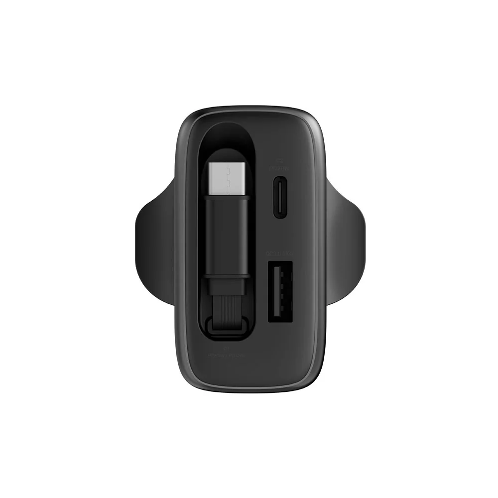 Energea AmpCharge Arc 65 1C1A GaN Wall Charger with Retractable Cable - Image 4
