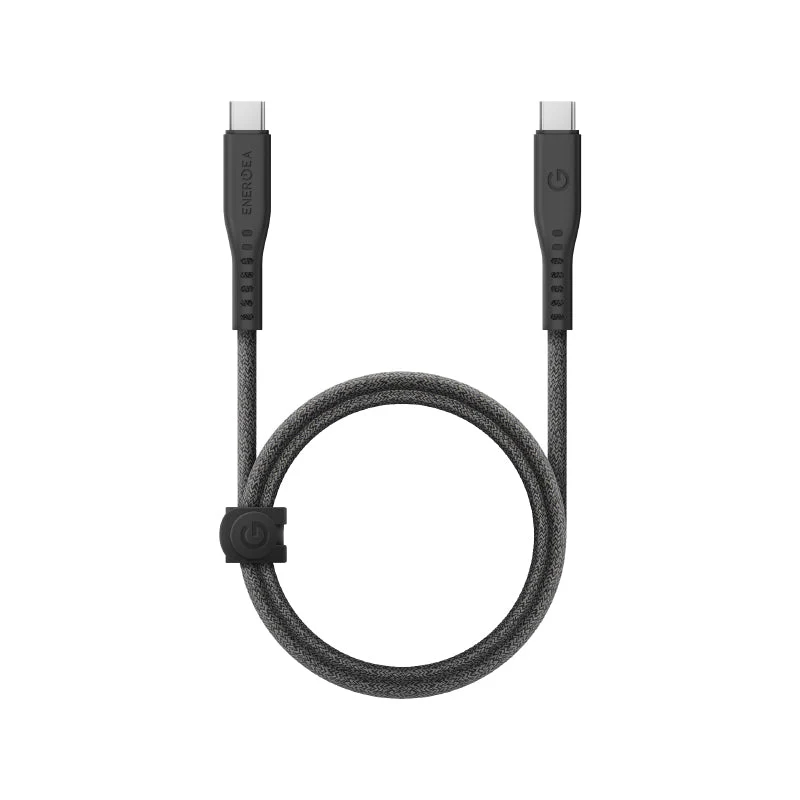 Energea Flow 240W 10Gbps USB-C to USB-C 1M Cable (Black) - Image 5
