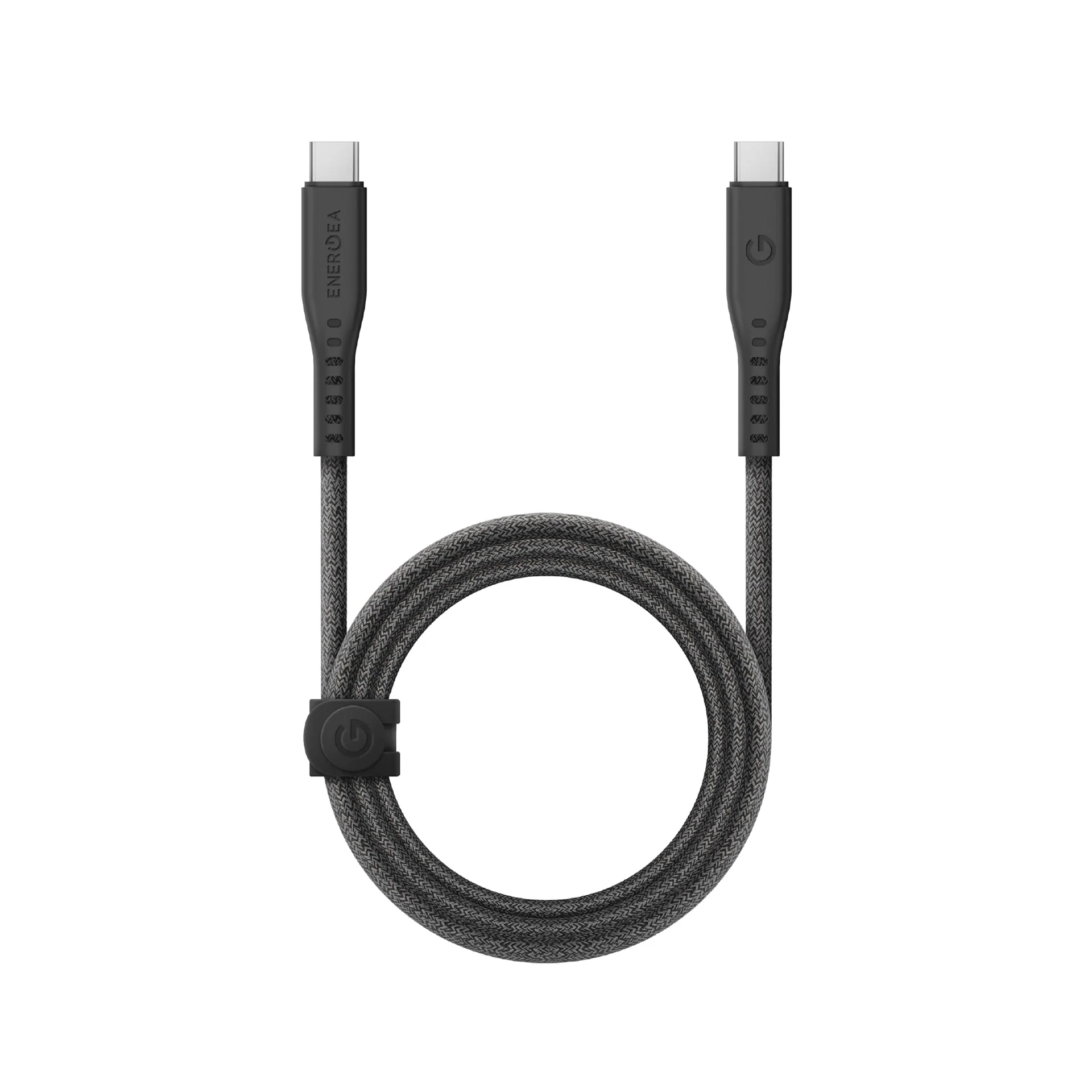 Energea Flow 240W USBC-C 1.5m Cable w Cable Tie (Black)