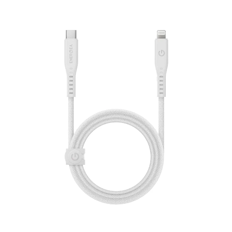 Energea Flow USB C -L 1.5M With MCT Cable (White) - Image 3
