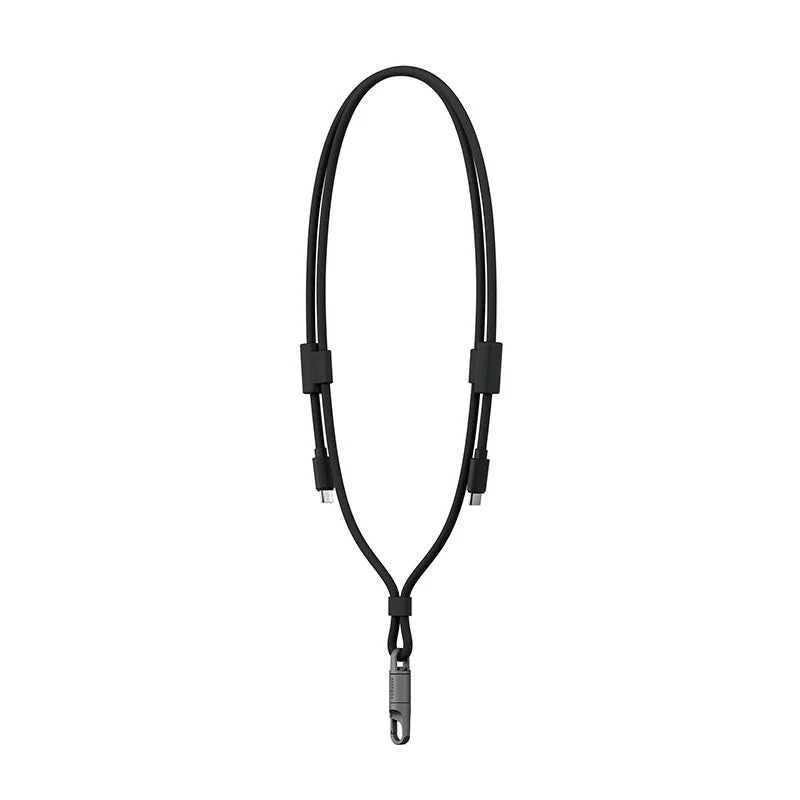 Energea Lasso Lanyard C-C Cable 480Mbps 240W With Lanyard Card 1.5M (Black)