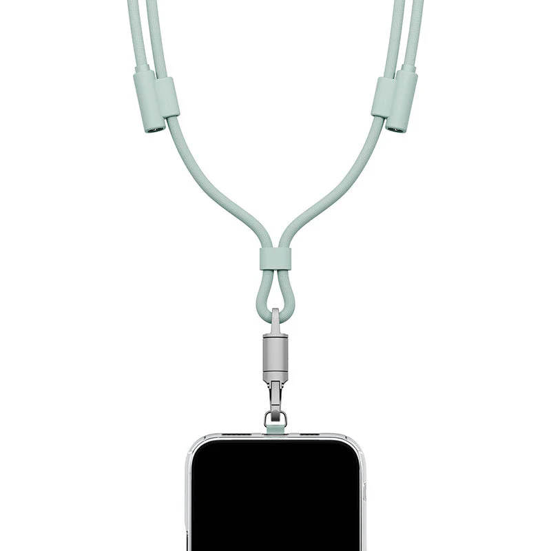 Energea Lasso Lanyard C-C Cable 480Mbps 240W With Lanyard Card 1.5M (Sage) - Image 3