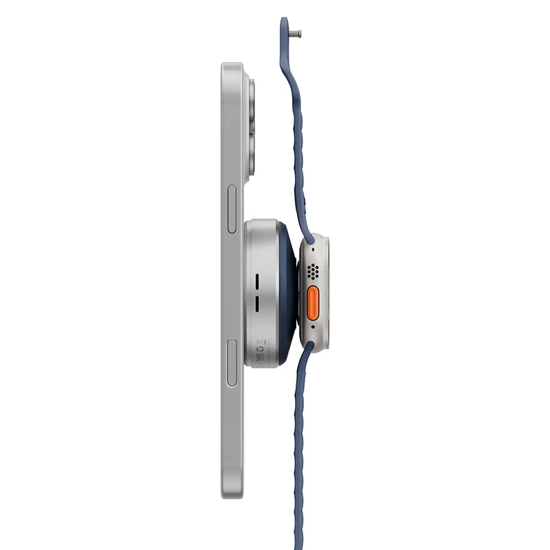 Energea Magduo ARC 2-in-1 Phone And Watch Charger With Retractable Cable (Blue) - Image 4
