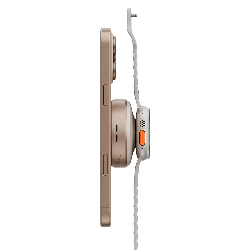 Energea Magduo ARC 2-in-1 Phone And Watch Charger With Retractable Cable (Gold) - Image 4