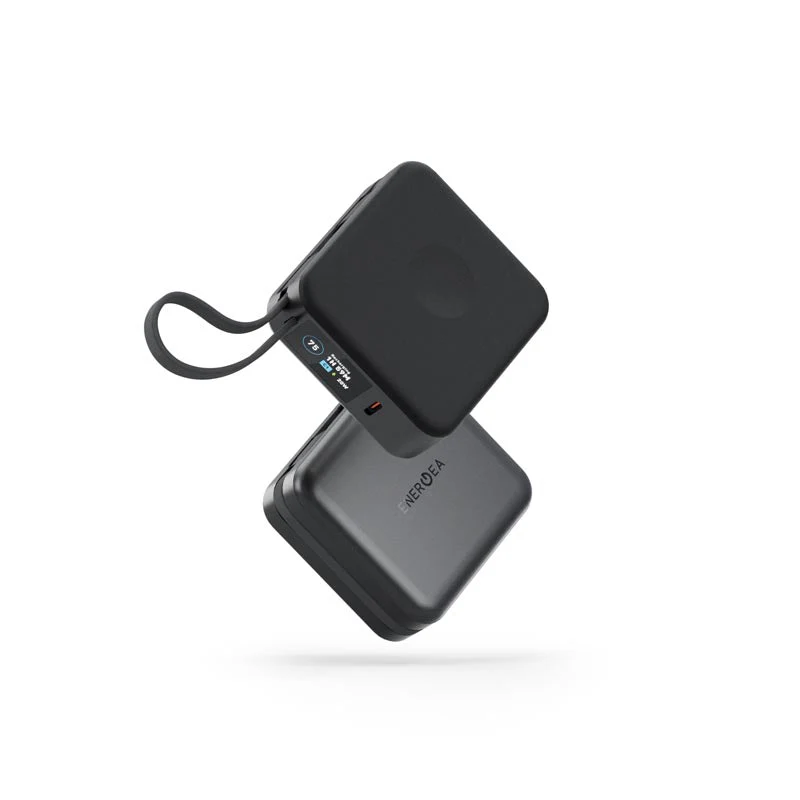 Energea MagPac Mini Plus 10000mAh Magsafe Power Bank with Build in C Cable (Black) - Image 3