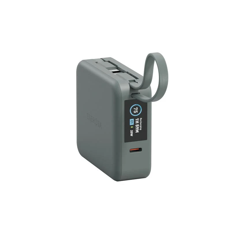 Energea MagPac Mini Plus 10000mAh Magsafe Power Bank with Build in C Cable (Green) - Image 2