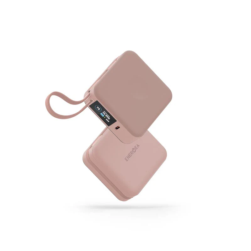 Energea MagPac Mini Plus 10000mAh Magsafe Power Bank with Build in C Cable (Pink) - Image 3