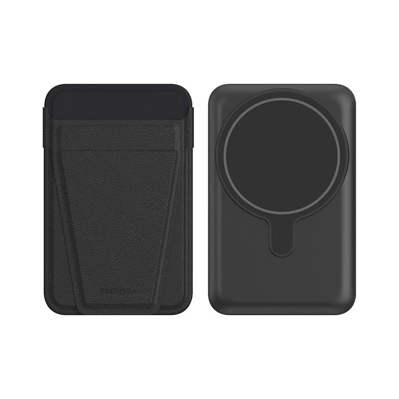 Energea Magwallet Card 10000mAh Power Bank with Card Slot (Black) - Image 2