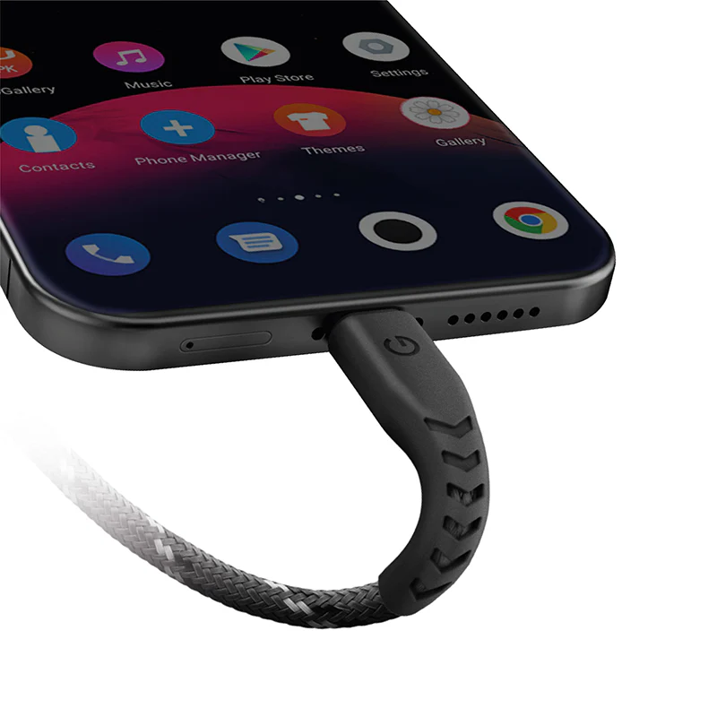 Energea Nyloflex USB2.0 USB-C TO USB-C 5A 1.5M (Black) - Image 4