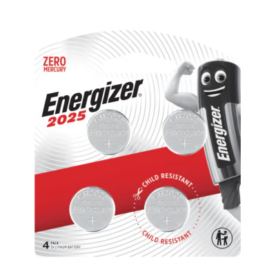 Energizer CR2025 BP4 Lithium Coin Battery 4pcs Pack - Image 2