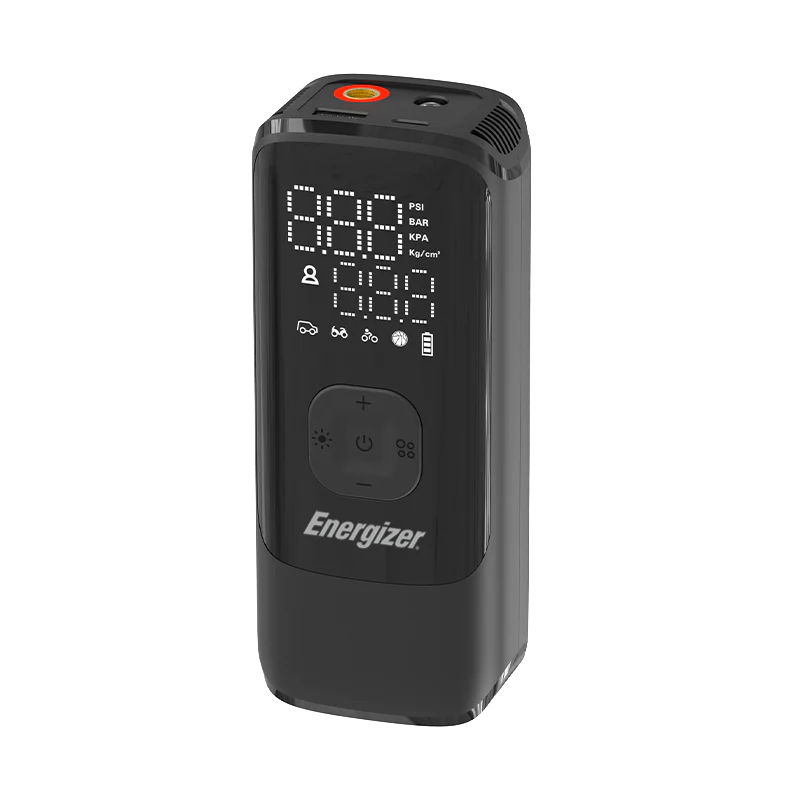 Energizer PAC4000 Portable Air Compressor with 2000mAh Power Bank