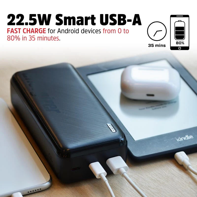 Energizer UE30055PQ 30000mAh Fast Charging Power Bank (Black) - Image 8