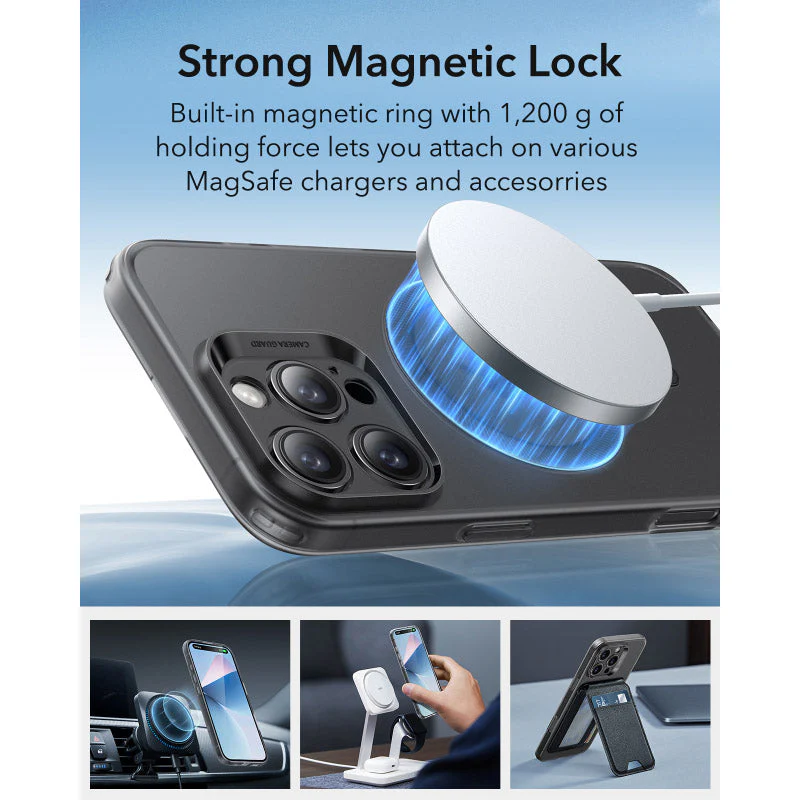 ESR iPhone 16 Pro Zero Clear Case (HaloLock) - Frosted Black - Image 2