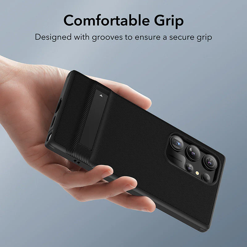 ESR Samsung Galaxy S24 Ultra Boost Kickstand Case (Black) - Image 6
