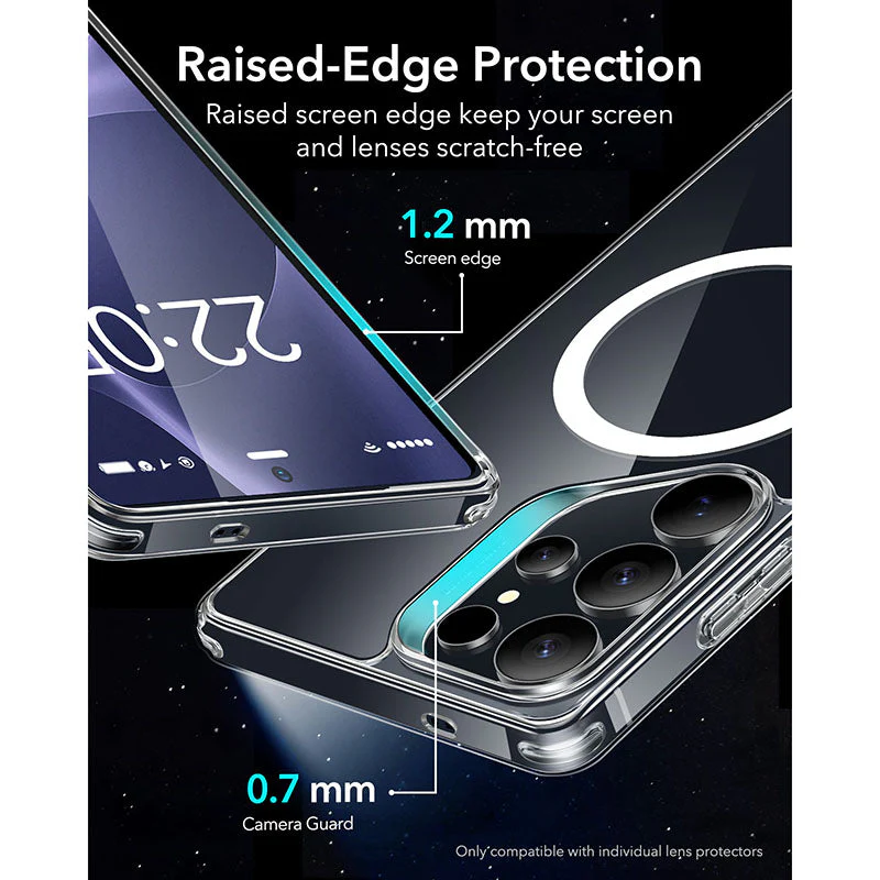 ESR Samsung Galaxy S25 Ultra Classic Hybrid MagSafe Case with HaloLock - Clear - Image 8