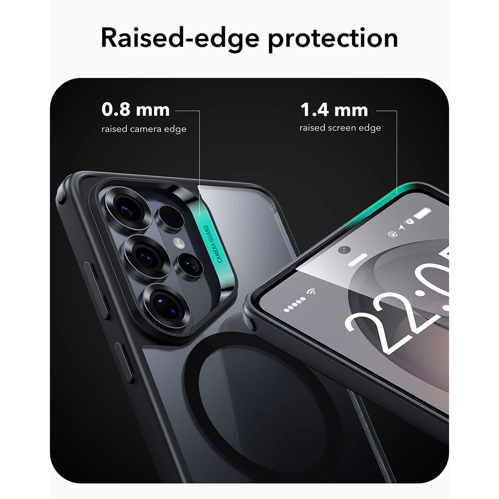ESR Samsung Galaxy S26 Ultra Classic Hybrid MagSafe Case with HaloLock - Clear Black - Image 4