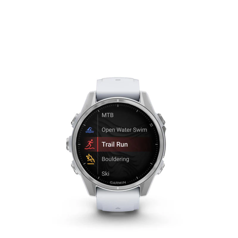 Garmin fenix 8 43mm AMOLED Glass/Stainless (Silver/Whitestone) - Image 2