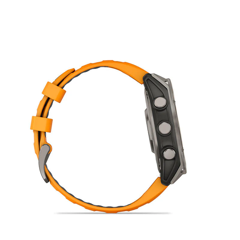 Garmin fenix 8 47mm AMOLED Sapphire/Titanium (SparkOrange/Graphite) - Image 4