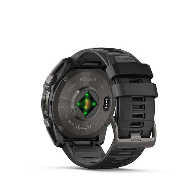Garmin fenix 8 51mm AMOLED Sapphire/Carbon Grey Titanium (Black/PebbleGrey) - Image 5