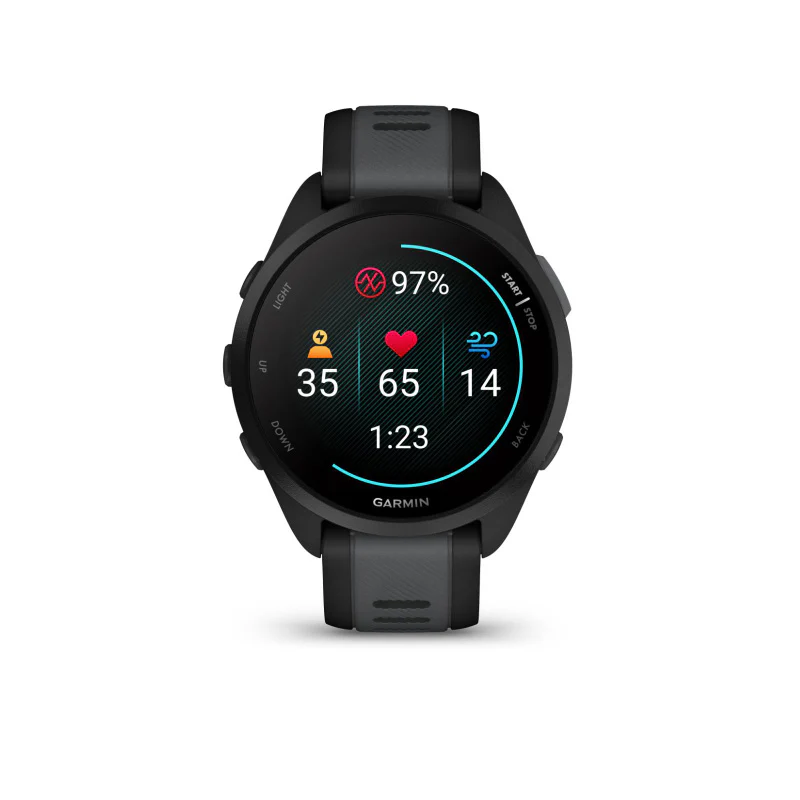 Garmin Forerunner 165 Smartwatch (Black/Slate) - Image 2