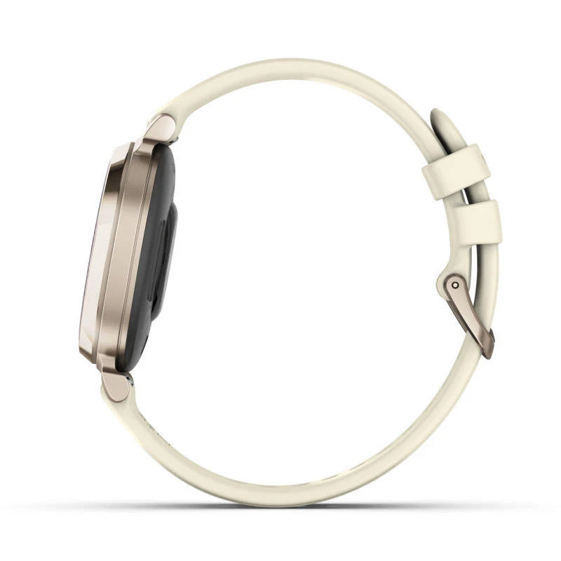 Garmin Lily 2 Cream Gold with Coconut Silicone Band - Image 5