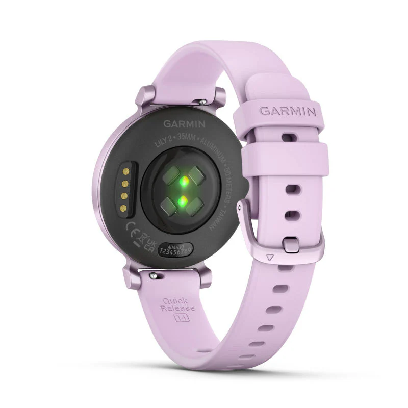 Garmin Lily 2 Metallic Lilac with Lilac Silicone Band - Image 6