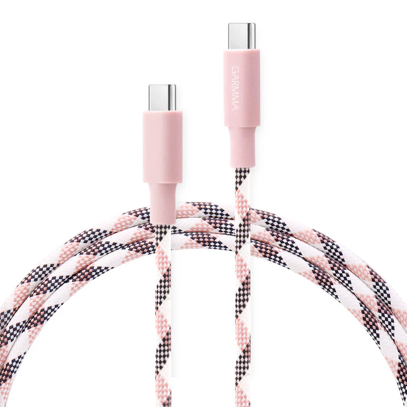 Garmma GM-7ACCPI1 Type C to C Braided Cable (Pink) - Image 5