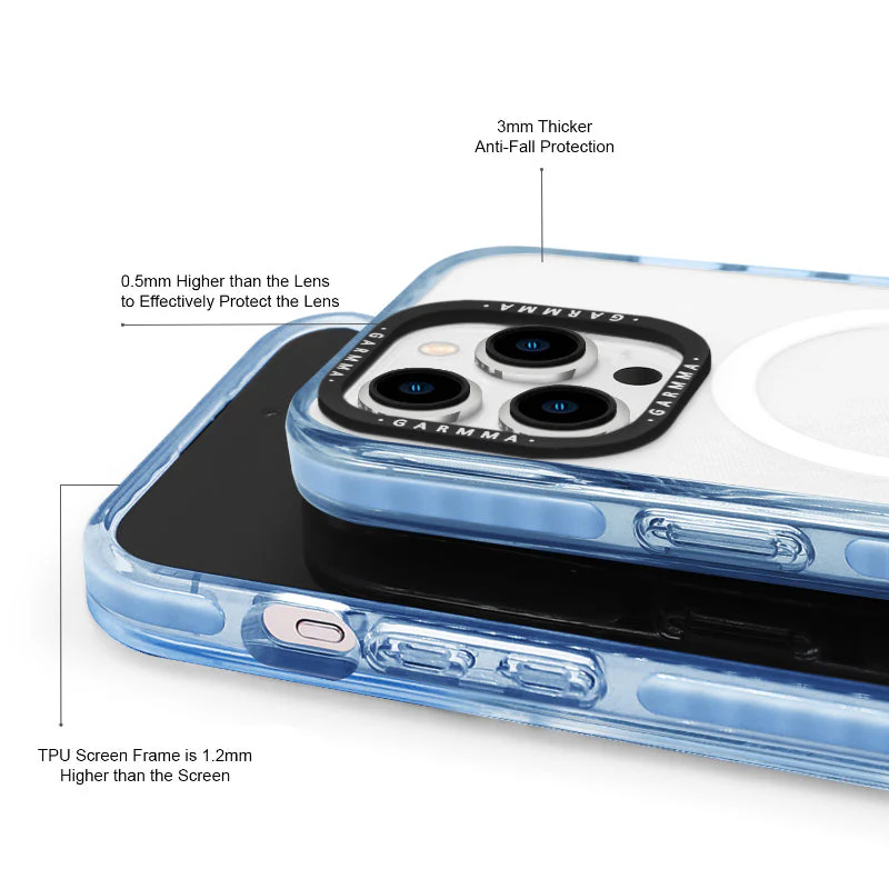 Garmma IG15P-67LBM1 iPhone 15 6.7-inch Pro Max Magnetic Safe Armour Case (Blue) - Image 7