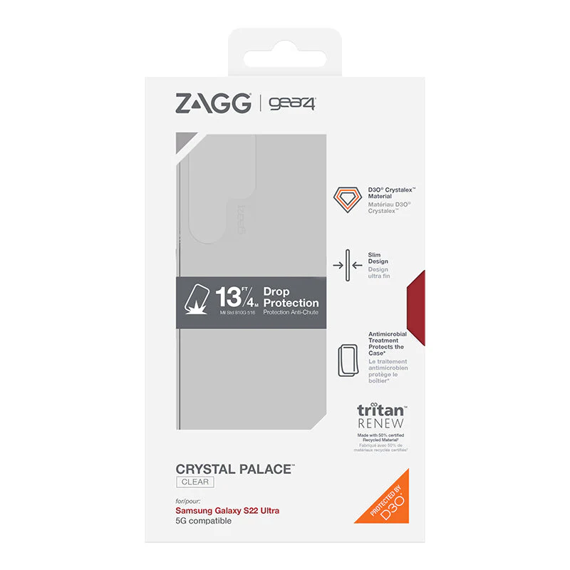 Gear4 Galaxy S22 Ultra Crystal Palace Case (Clear) - Image 5