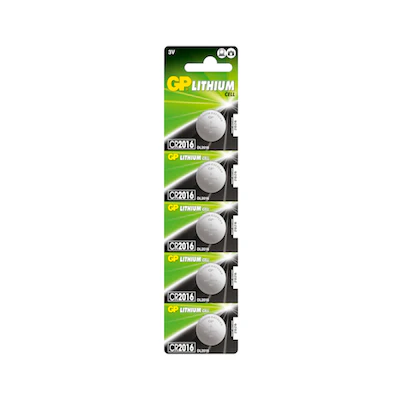GP CR2016-C5 Battery 5pcs/strip