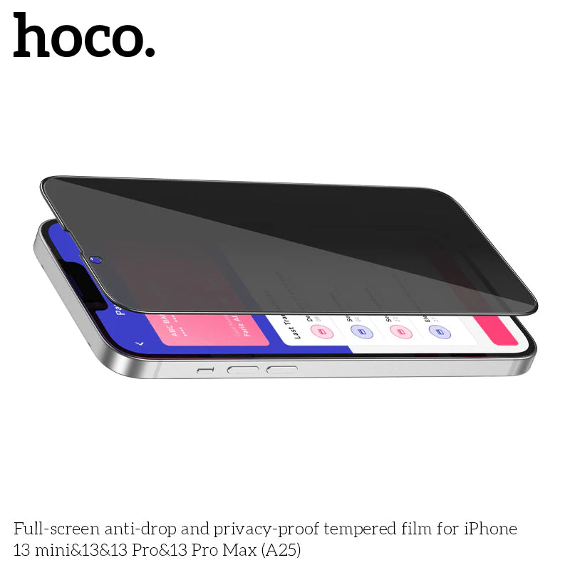 Hoco A25 Full-Screen Anti-drop Privacy TGP for iPhone 13 & 13 Pro - Image 4